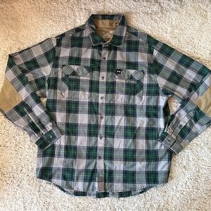 Under armour Men’s Coldgear Green Plaid Flannel Shirt